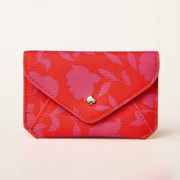 kate spade Accessories - Classic Rose Envelope Card Case - kate spade new york x Target Pink/Red